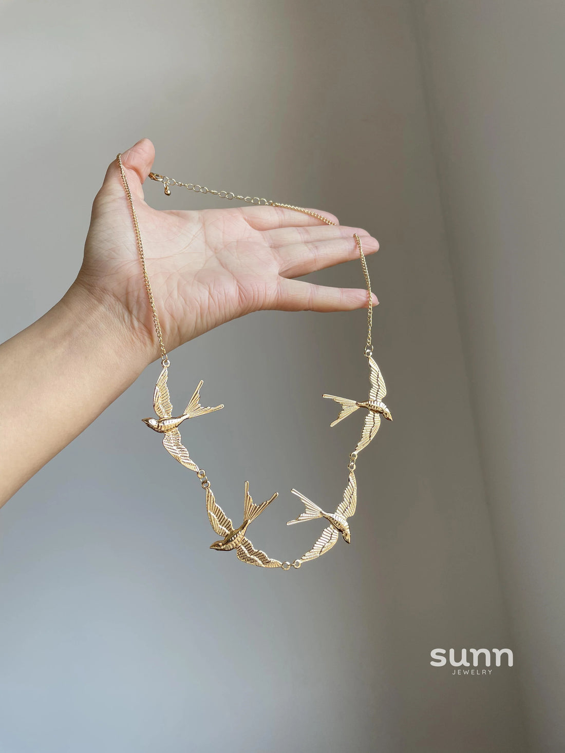 Malea Vintage Swallow Necklace