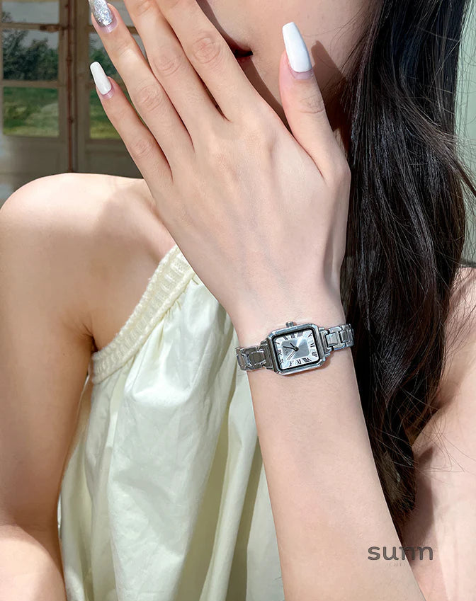 Malena Ceramic Square Watch