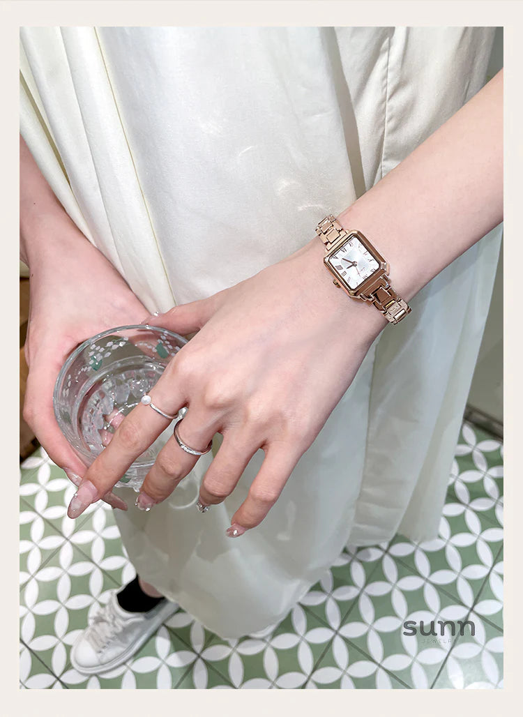 Malena Ceramic Square Watch