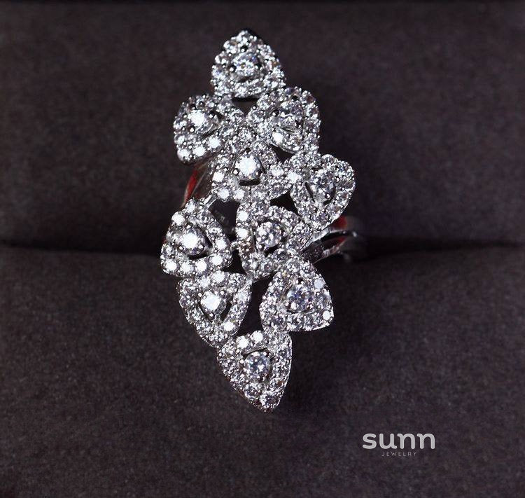 Maliyah Zircon Open Ring [NZ3MSM8T]