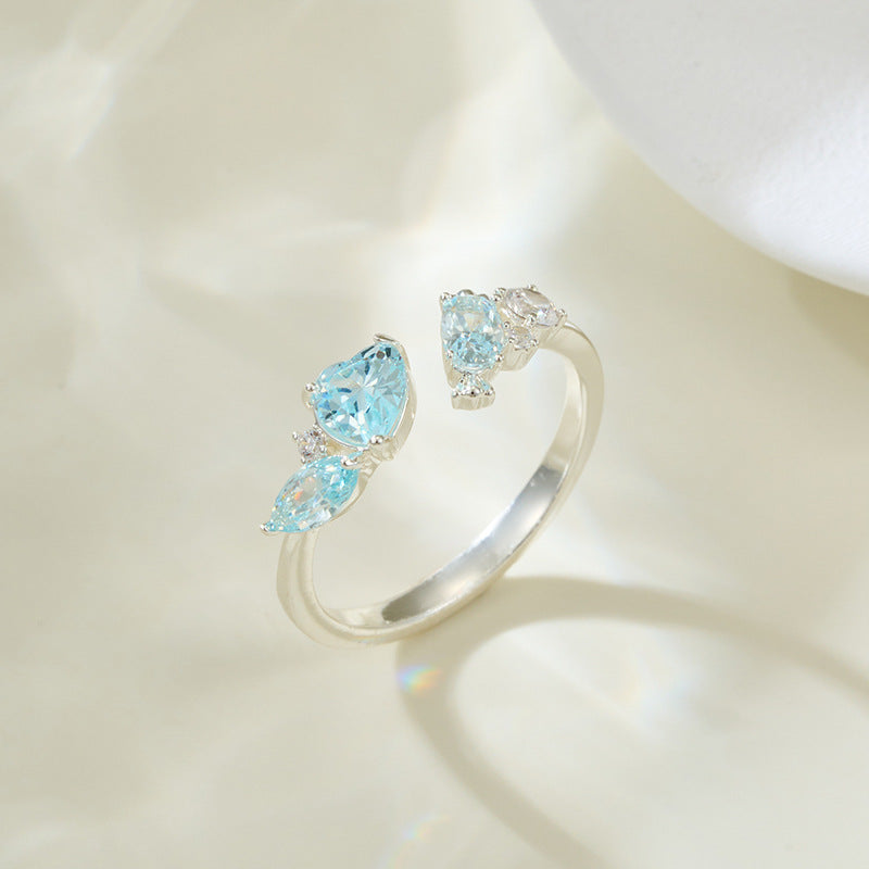 Mallorie Sugar Cube Heart Ring [AW12V0R1]