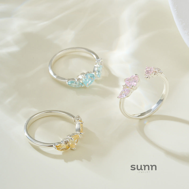 Mallorie Sugar Cube Heart Ring [J3D3HV7G]
