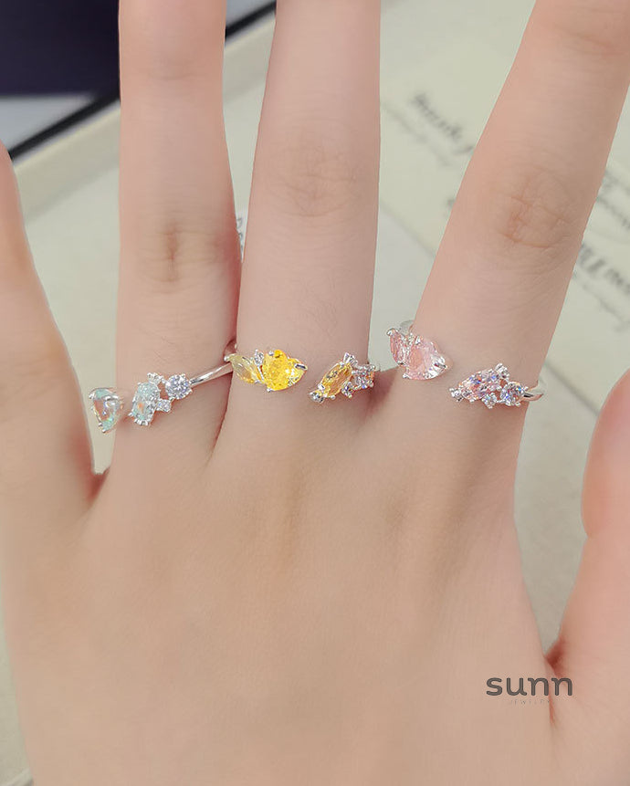 Mallorie Sugar Cube Heart Ring [HGWKGTOX]