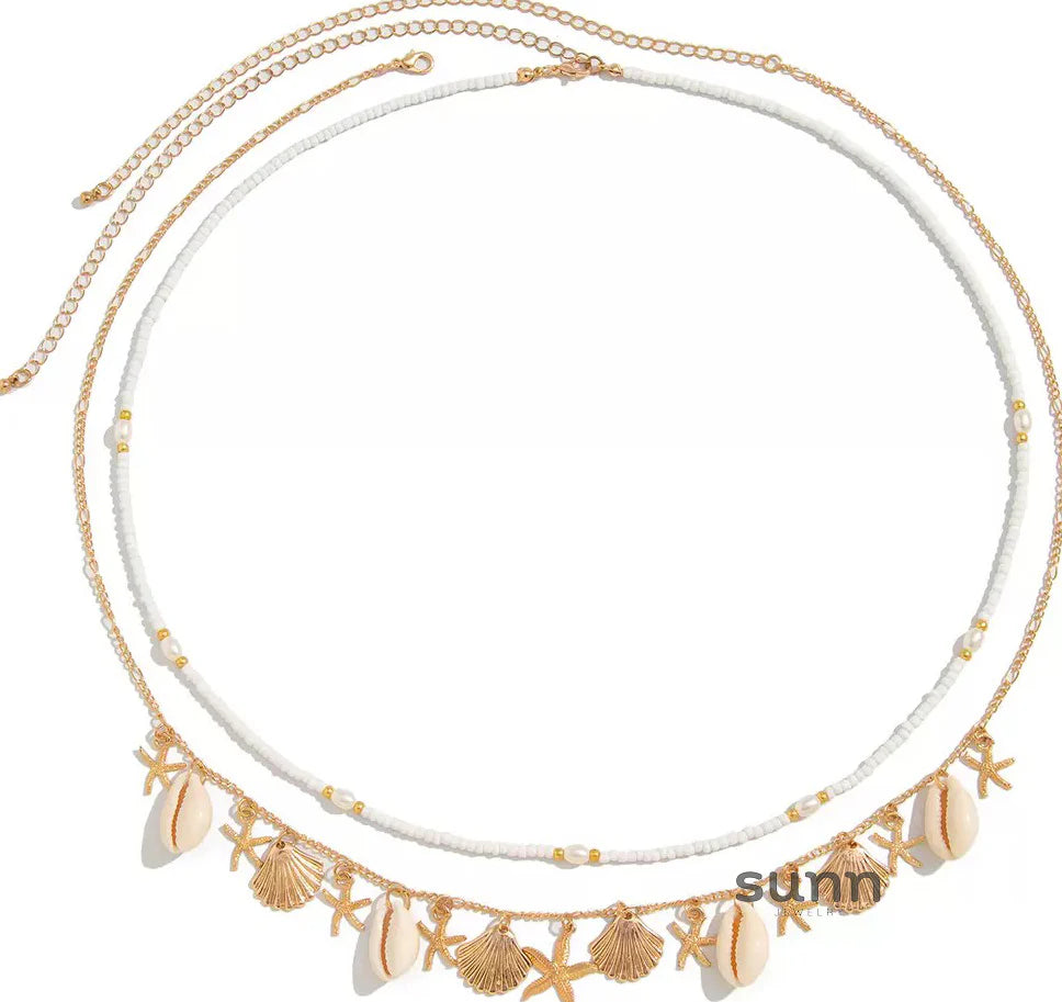 Mallory Seashell Beaded Body Chain