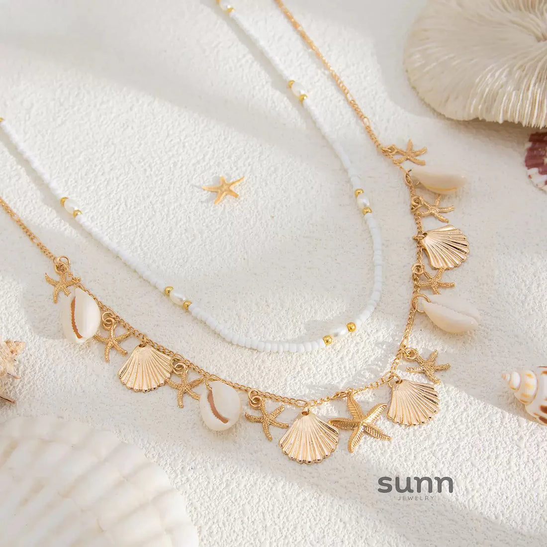 Mallory Seashell Beaded Body Chain