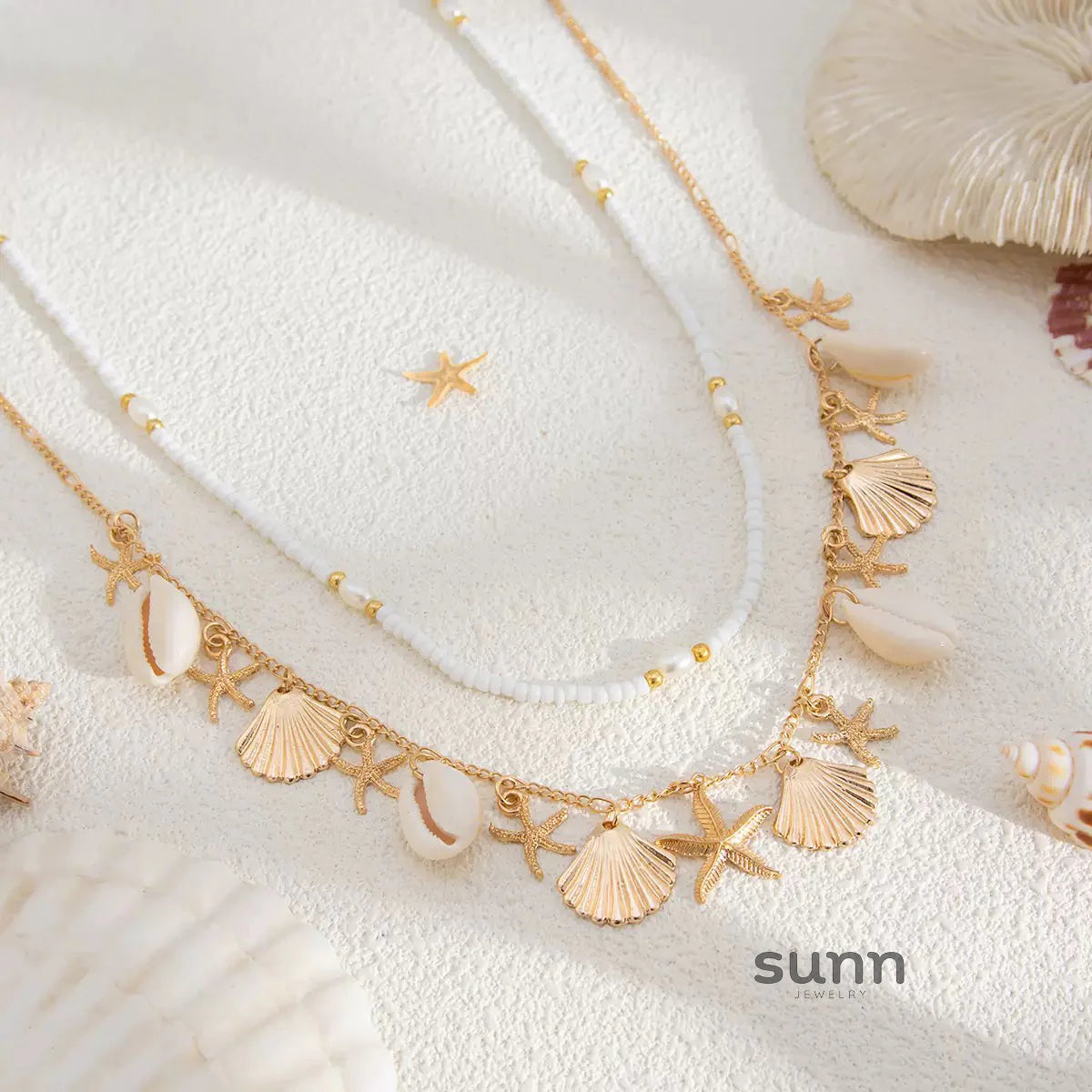 Mallory Seashell Beaded Body Chain