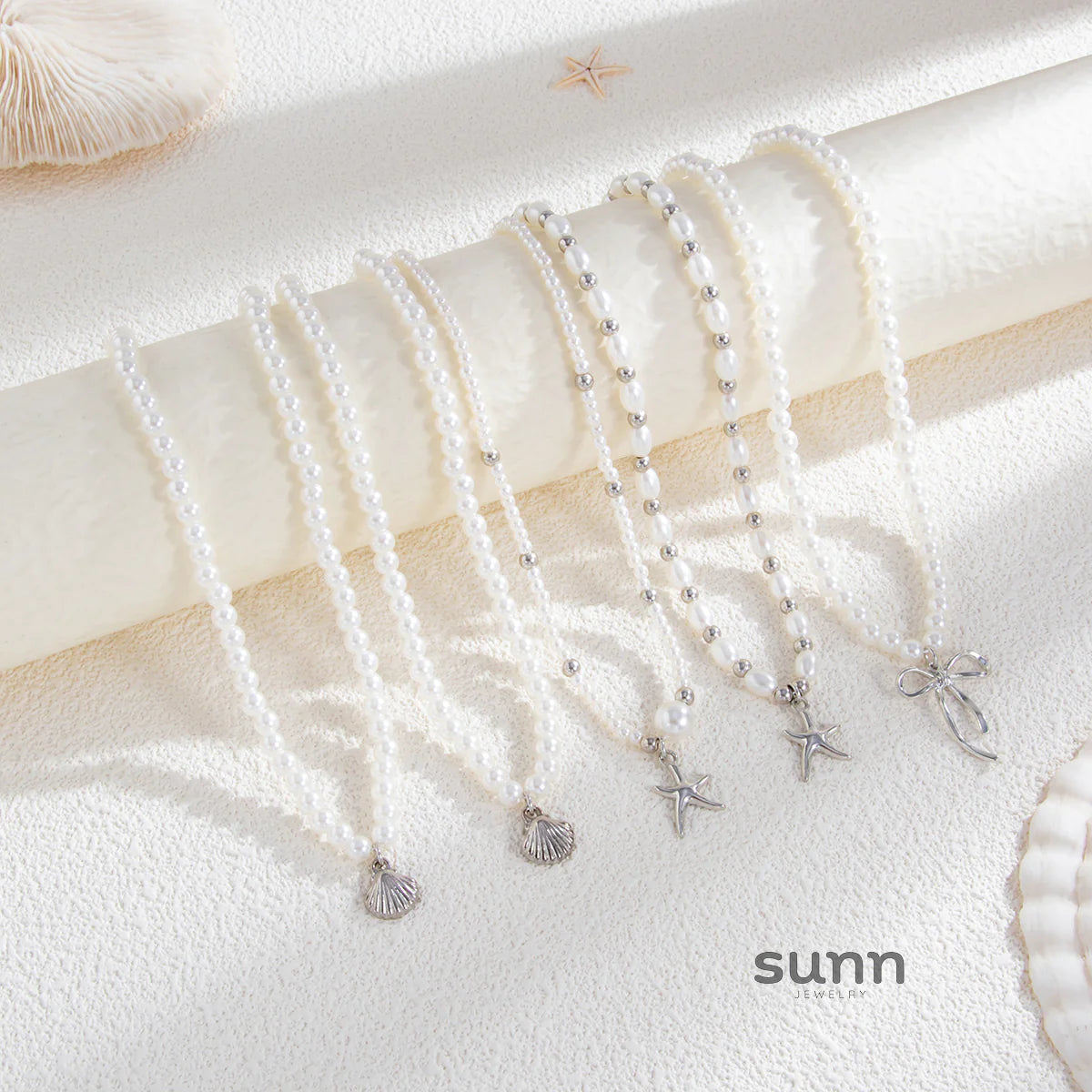 Maloni Layered Starfish Necklace Set