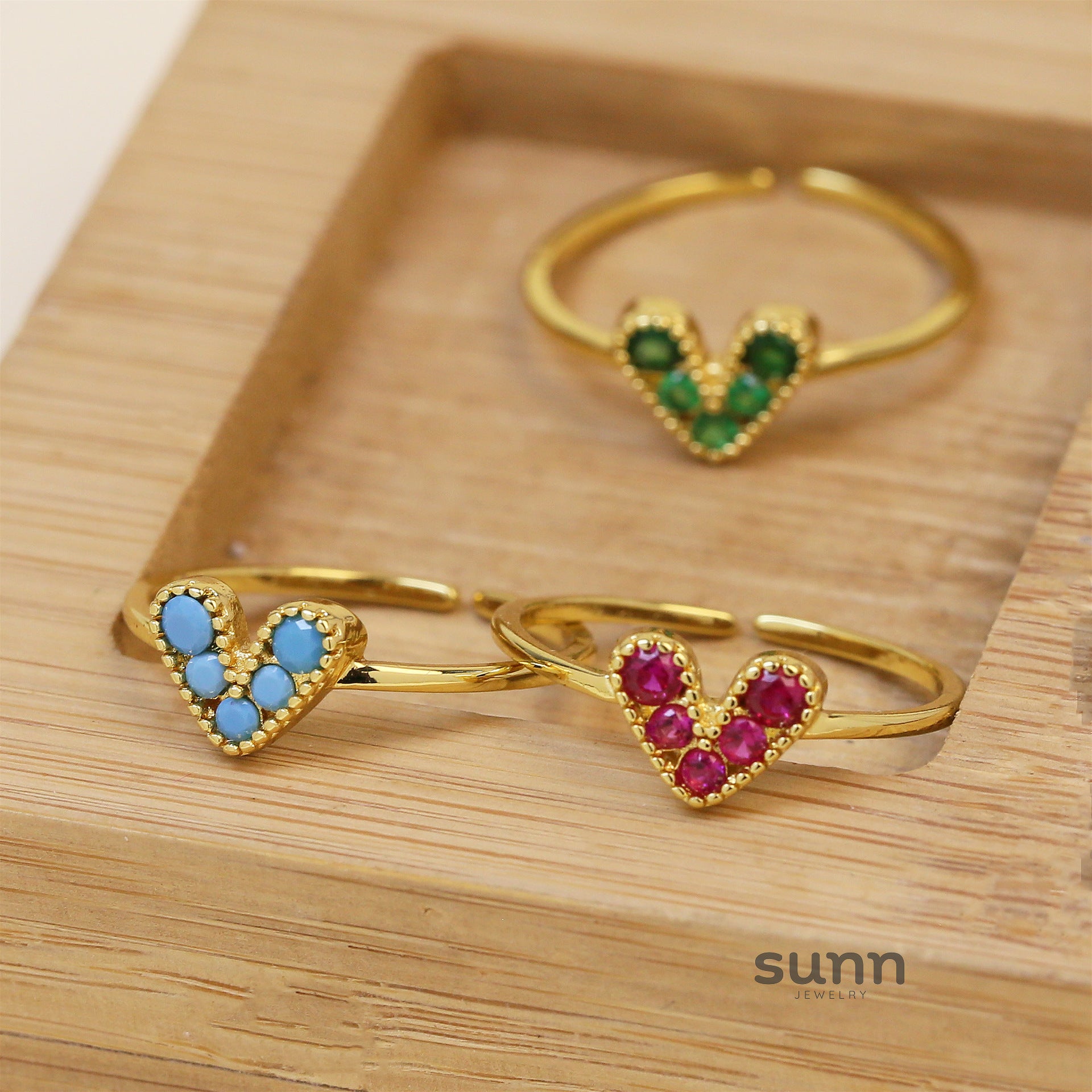 Maloni Zircon Heart Ring [BJUYWQBL]