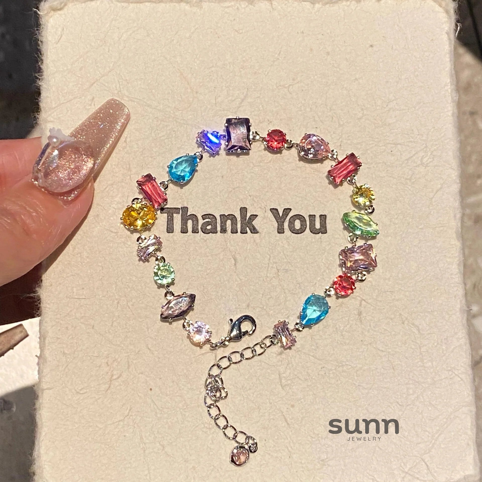 Mamie Colorful Crystal Bracelet