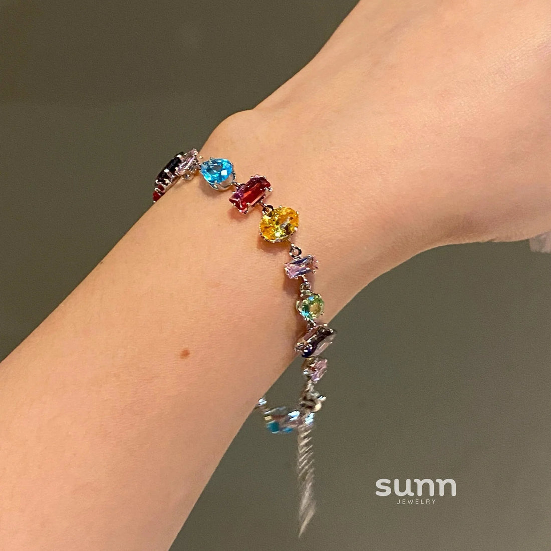 Mamie Colorful Crystal Bracelet