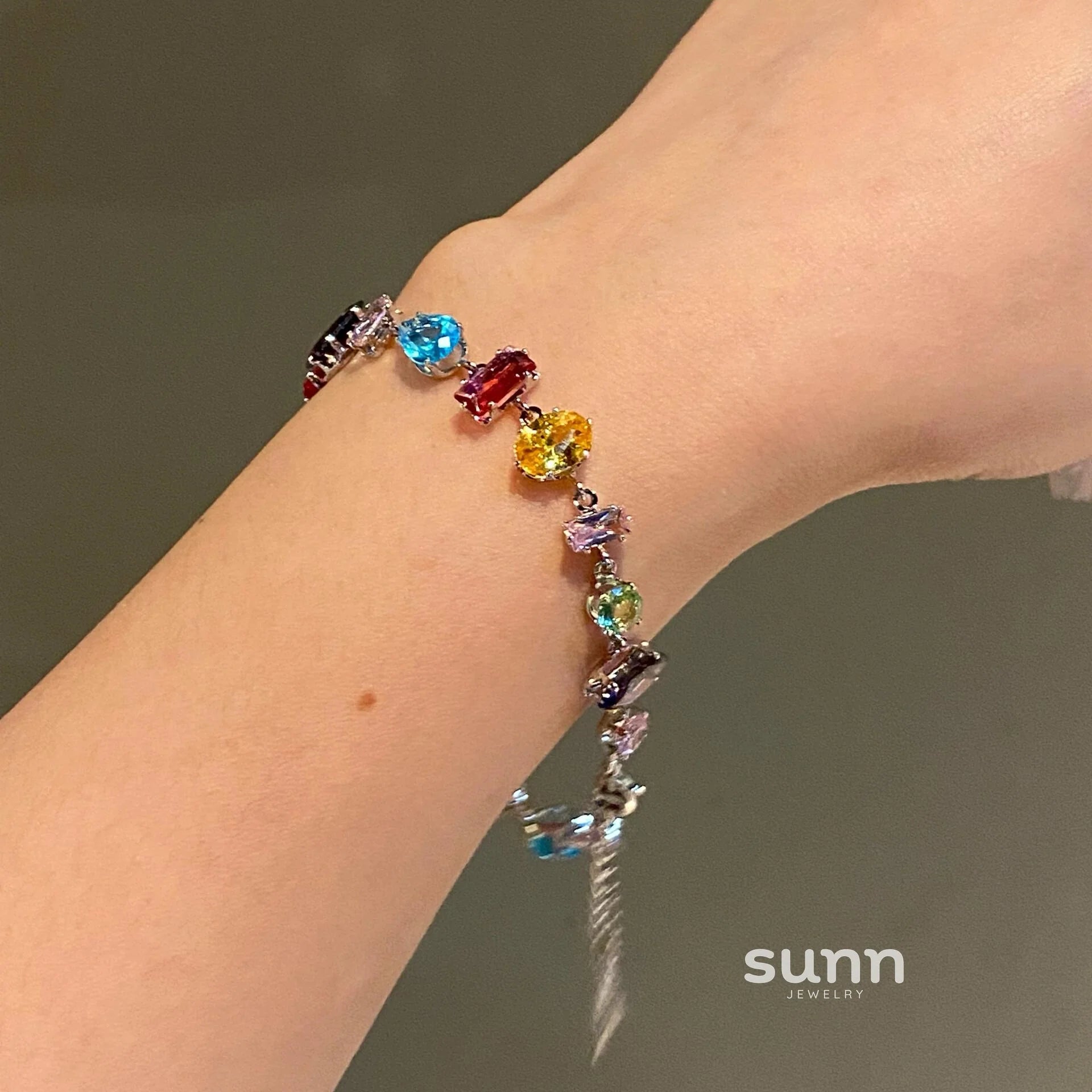 Mamie Colorful Crystal Bracelet