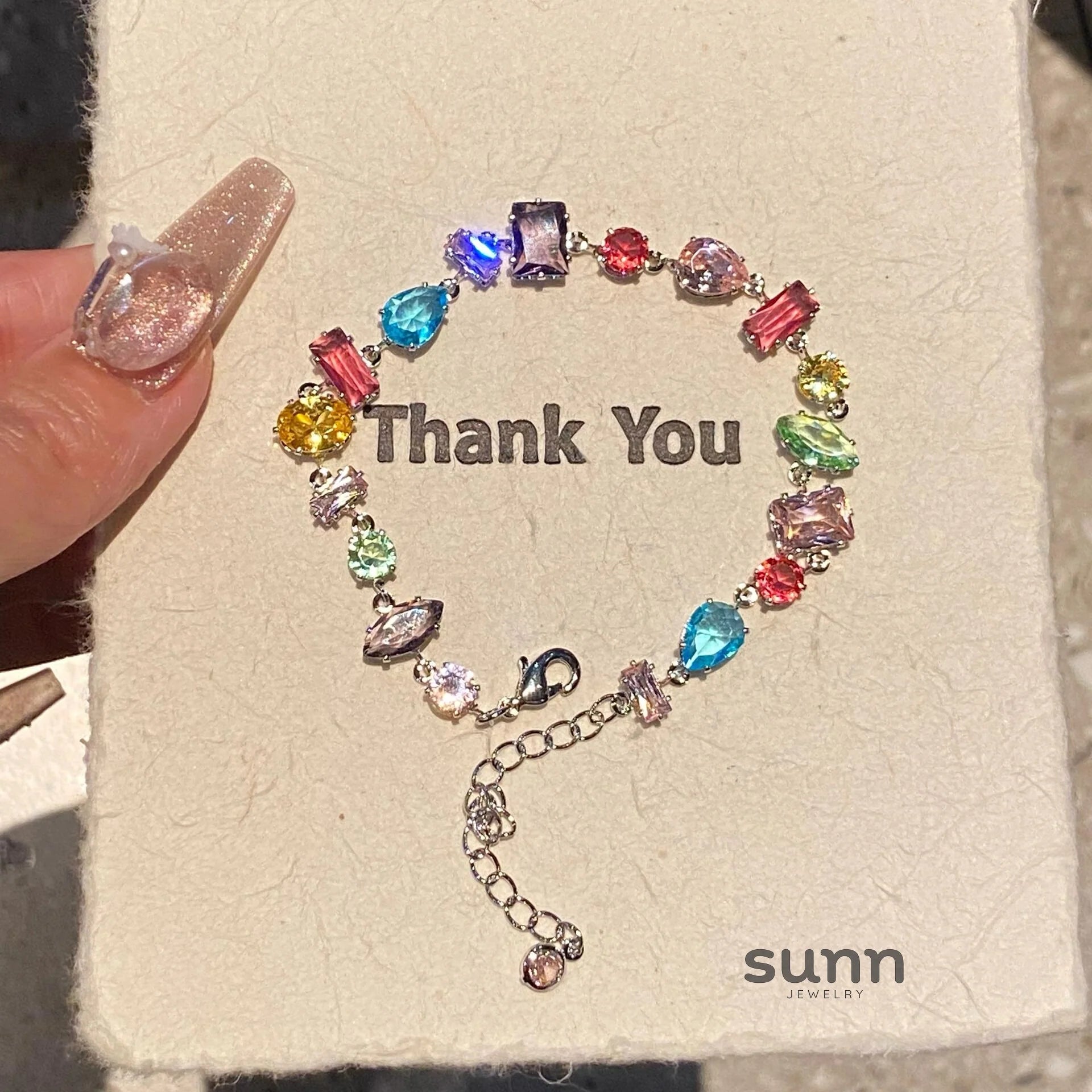 Mamie Colorful Crystal Bracelet