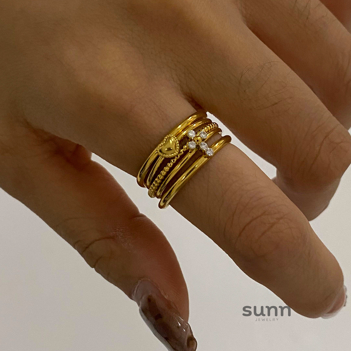 Manal Geometric Stackable Rings [88YLXXFI]