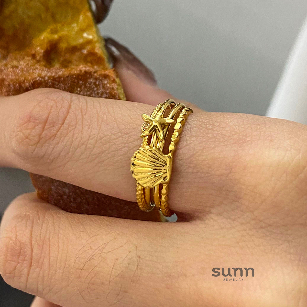 Manal Geometric Stackable Rings [0ZOKRUFI]