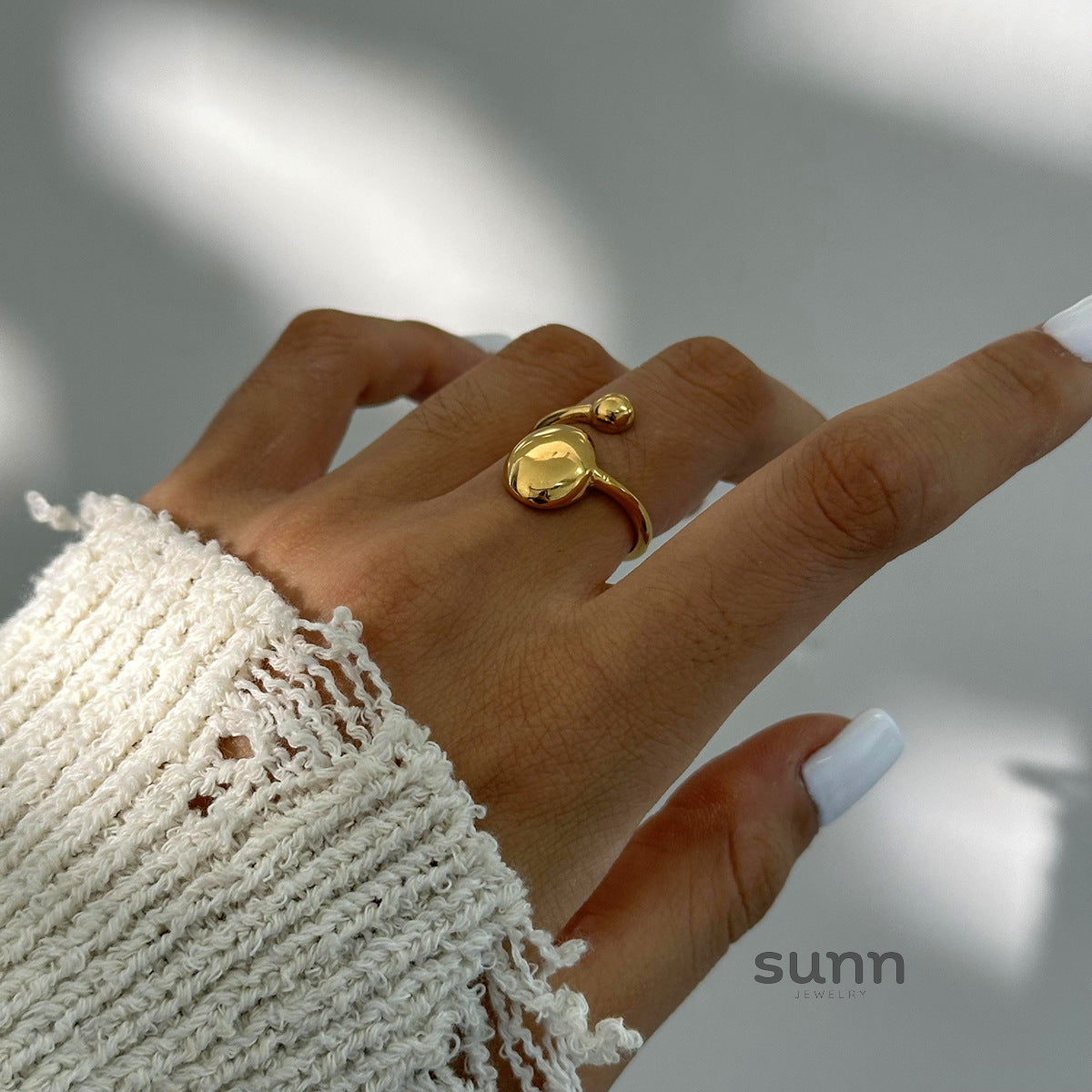 Manal Open Band Ring [MEY67JRM]