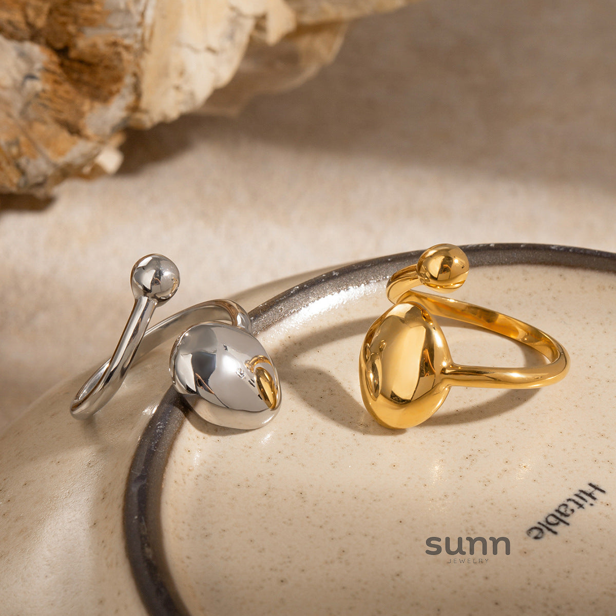 Manal Open Band Ring [IBAQ42TS]