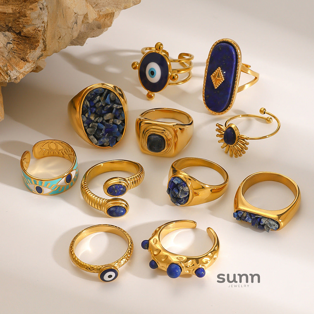 Manha Natural Stone Rings [UNBB7T3J]
