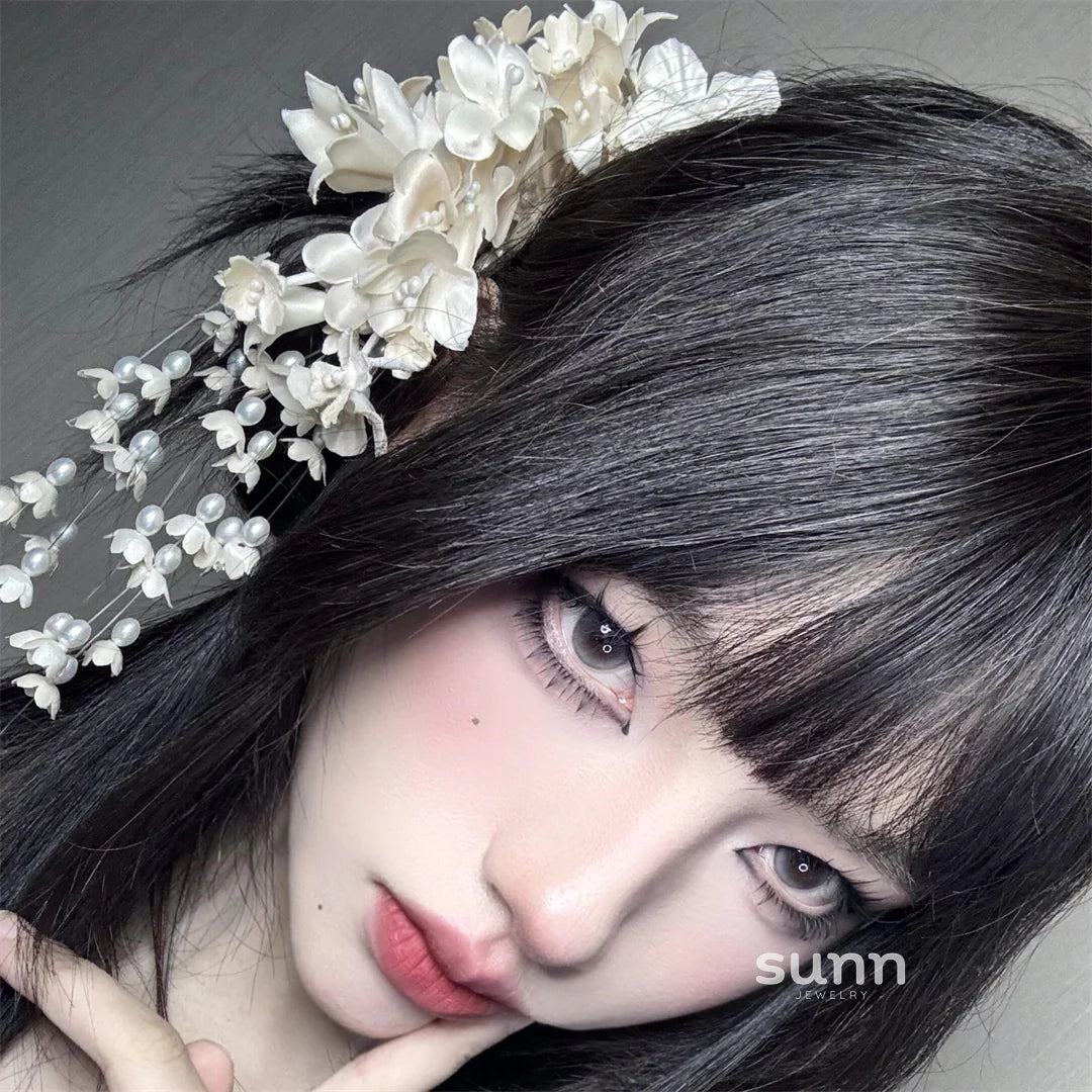 Marah Bridal Floral Barrette