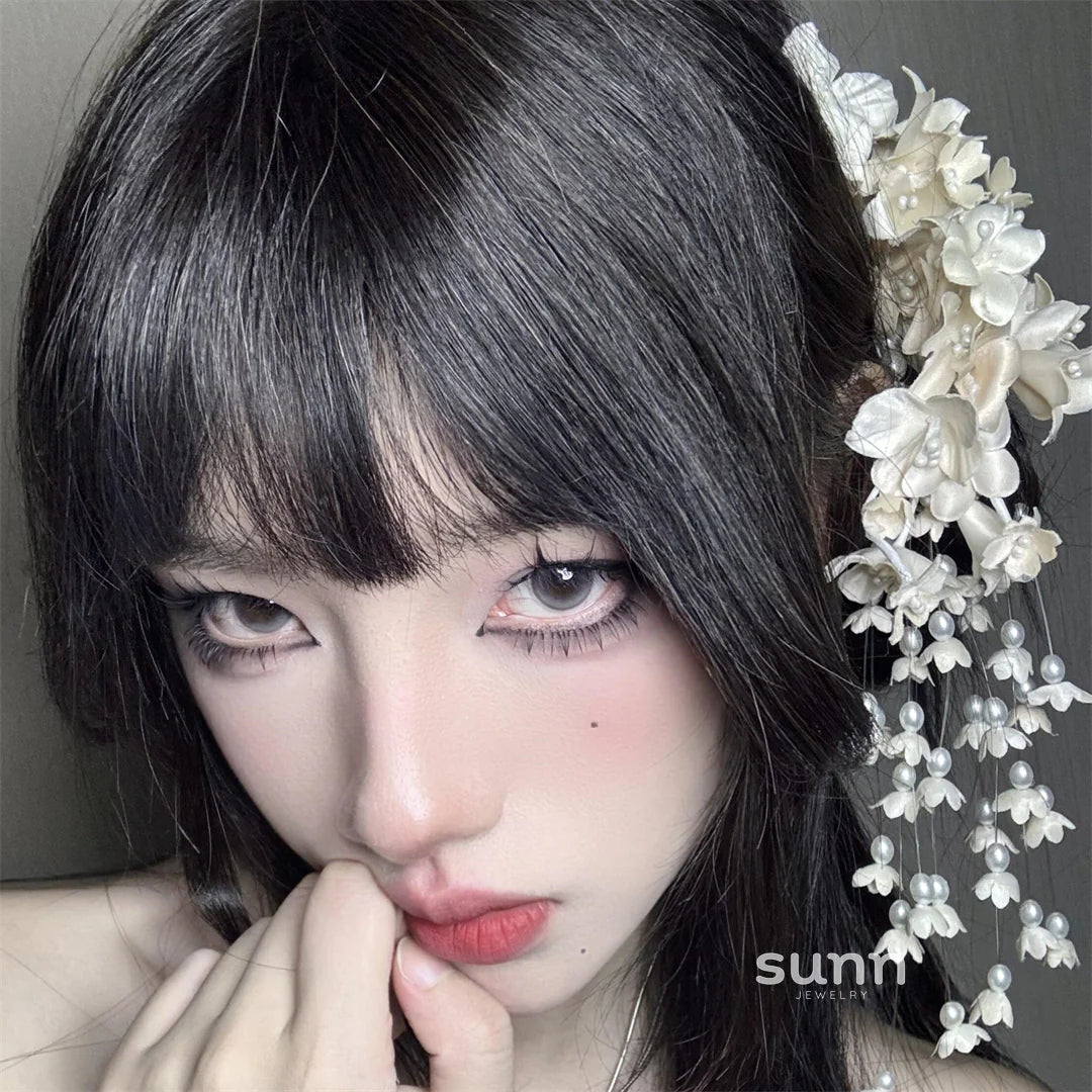 Marah Bridal Floral Barrette