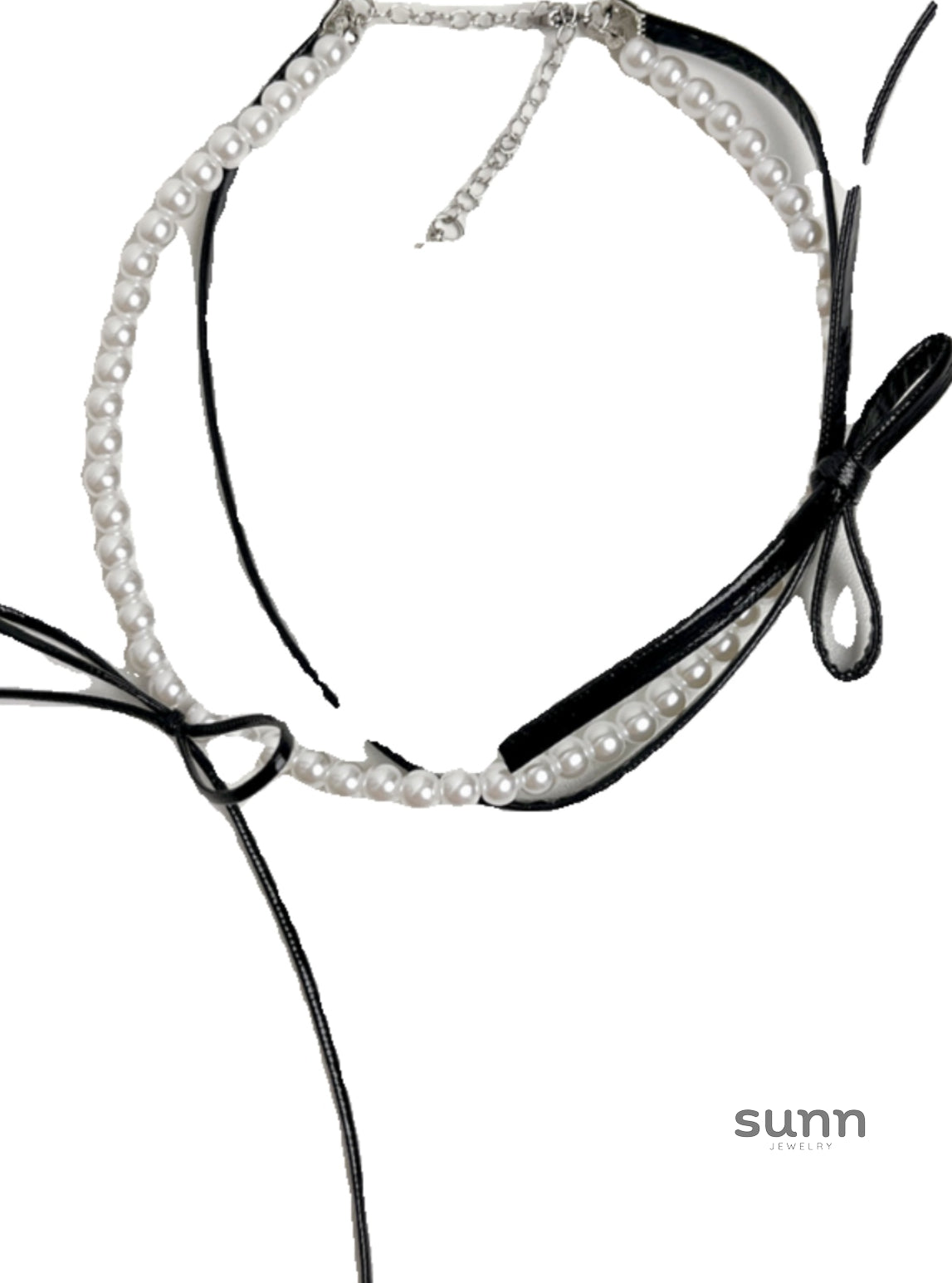 Marah Pearl Bow Necklace [GH89FOKU]