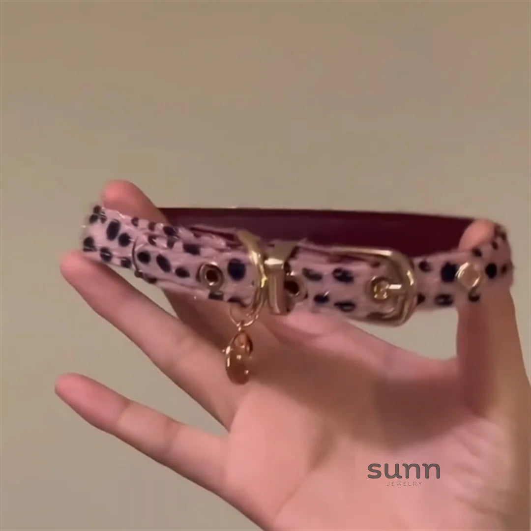Maram Y2K Leopard Choker Necklace