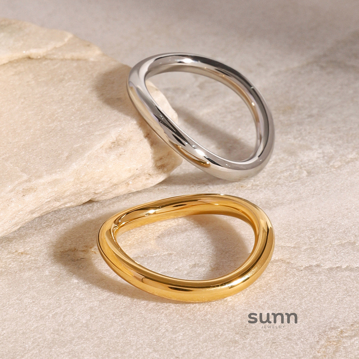 Marcelina Polished Steel Ring [2E0S5R01]