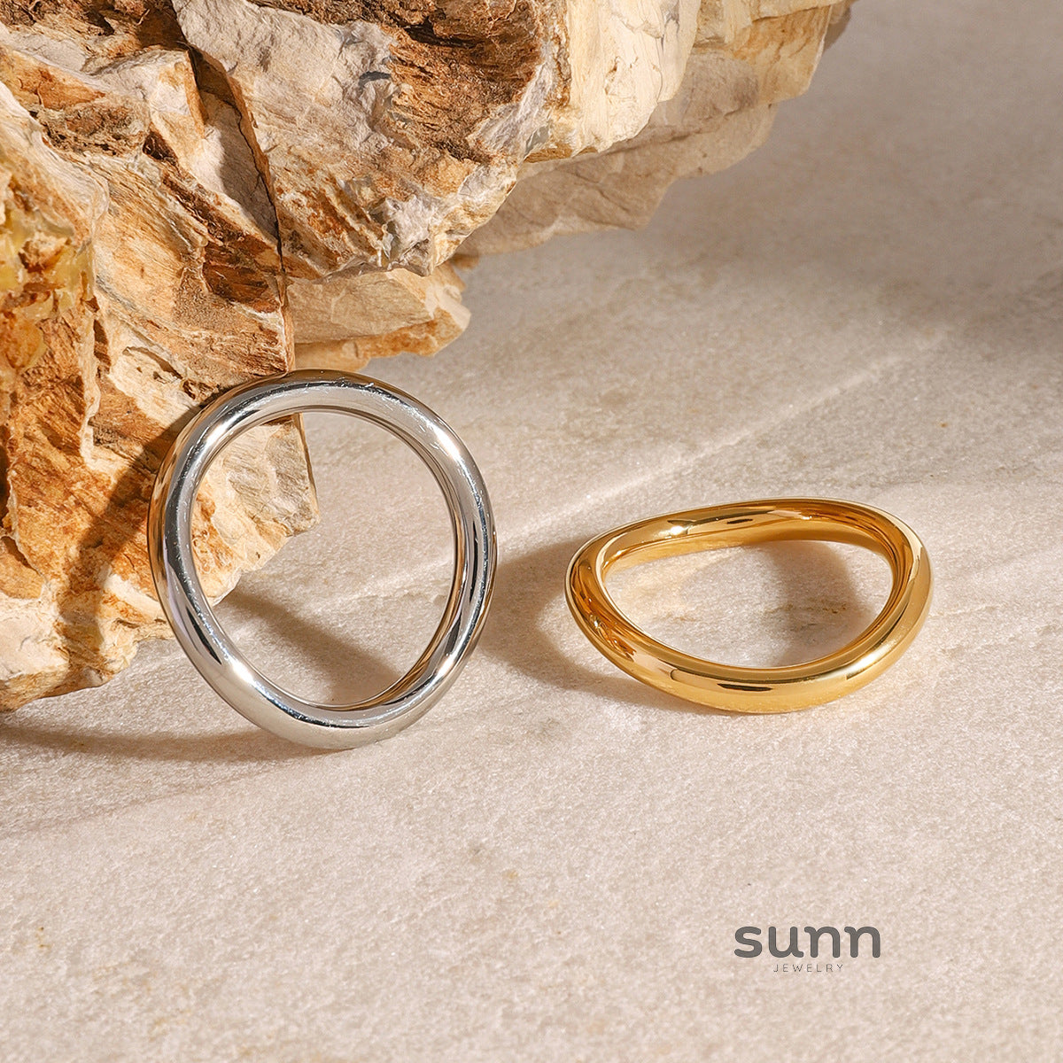 Marcelina Polished Steel Ring [G2G07G7P]