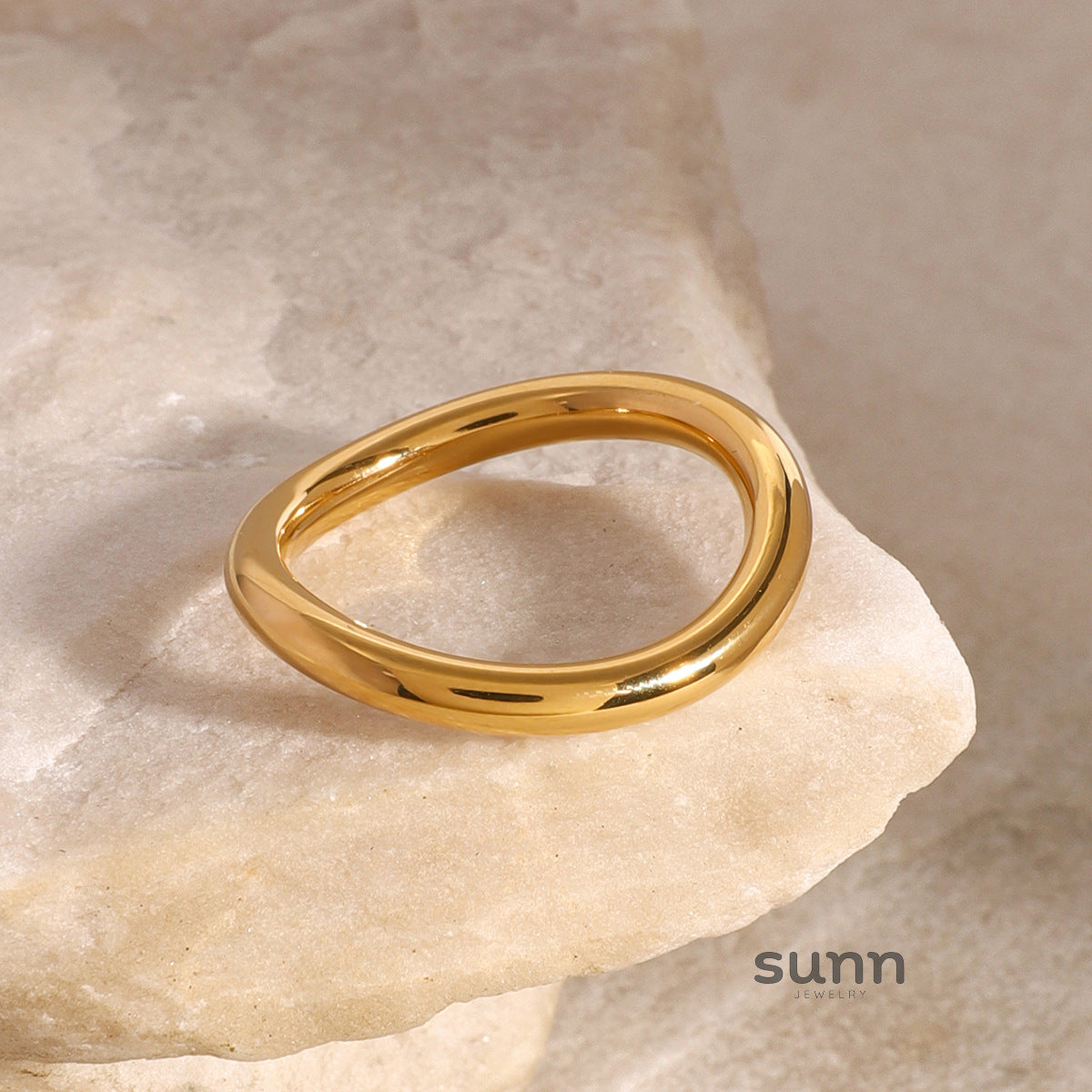 Marcelina Polished Steel Ring [NJCDEWTB]