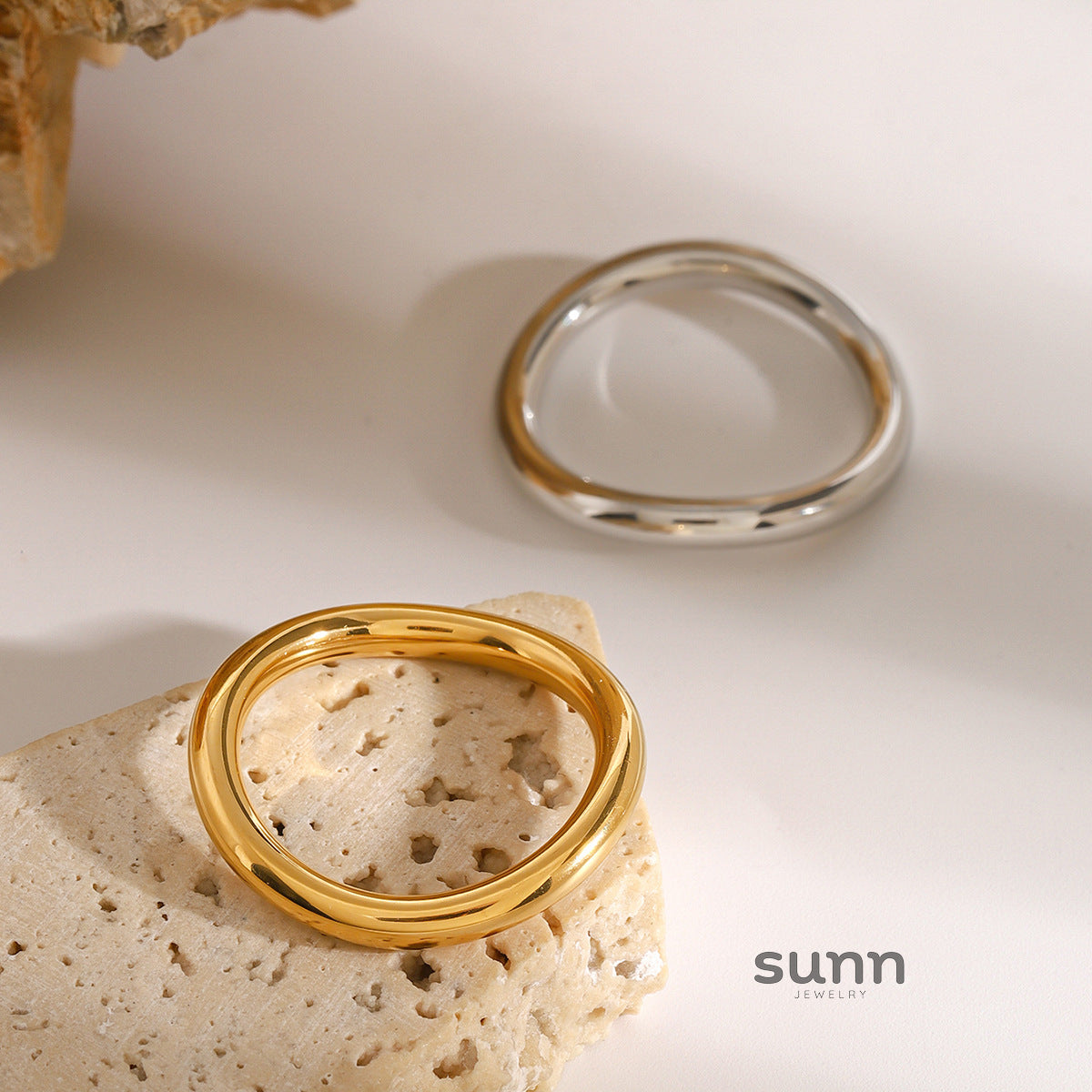 Marcelina Polished Steel Ring [FXXB9VL9]