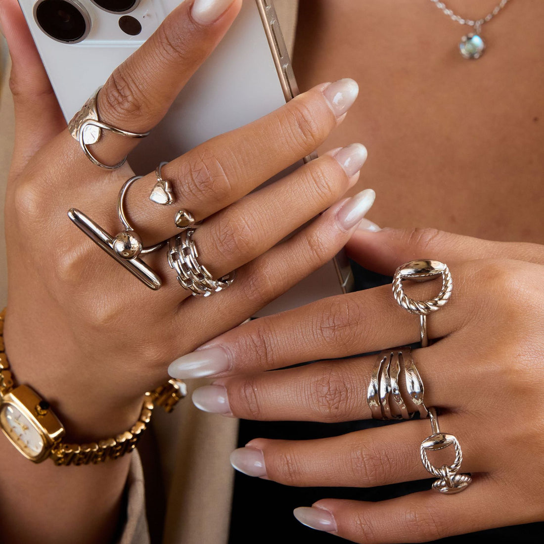 Marceline Stackable Geometric Rings [VI8QH0RI]
