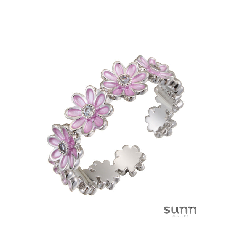 Marci Daisy Blossom Open Ring [ORIK7YBE]