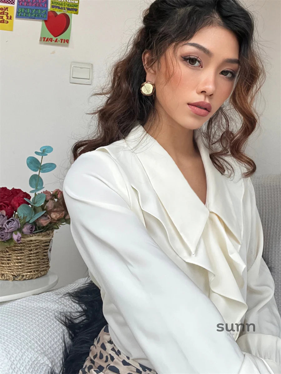 Marci Vintage Button Earrings