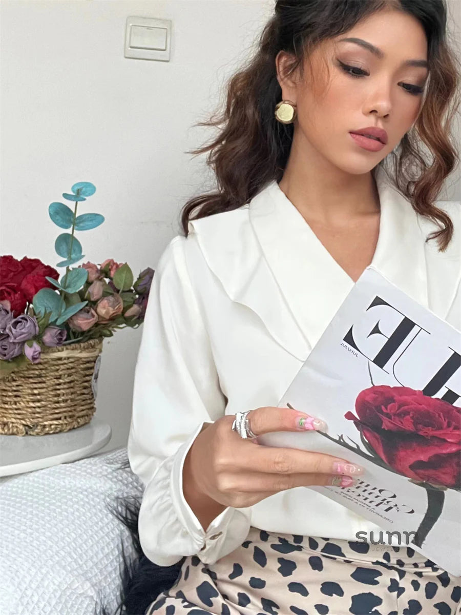 Marci Vintage Button Earrings