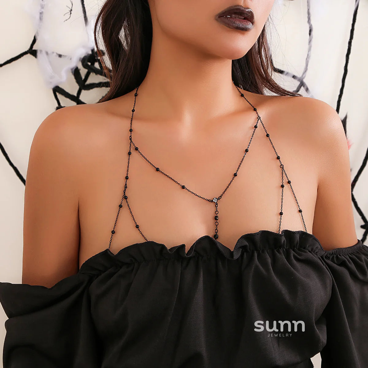 Mareli Rhinestone Body Chain