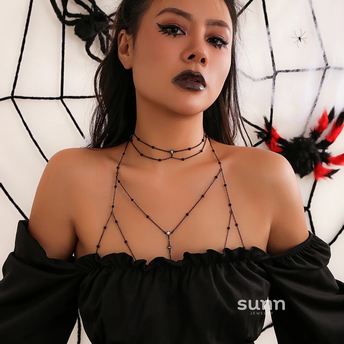 Mareli Rhinestone Body Chain
