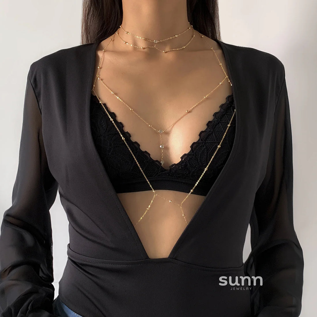 Mareli Rhinestone Body Chain