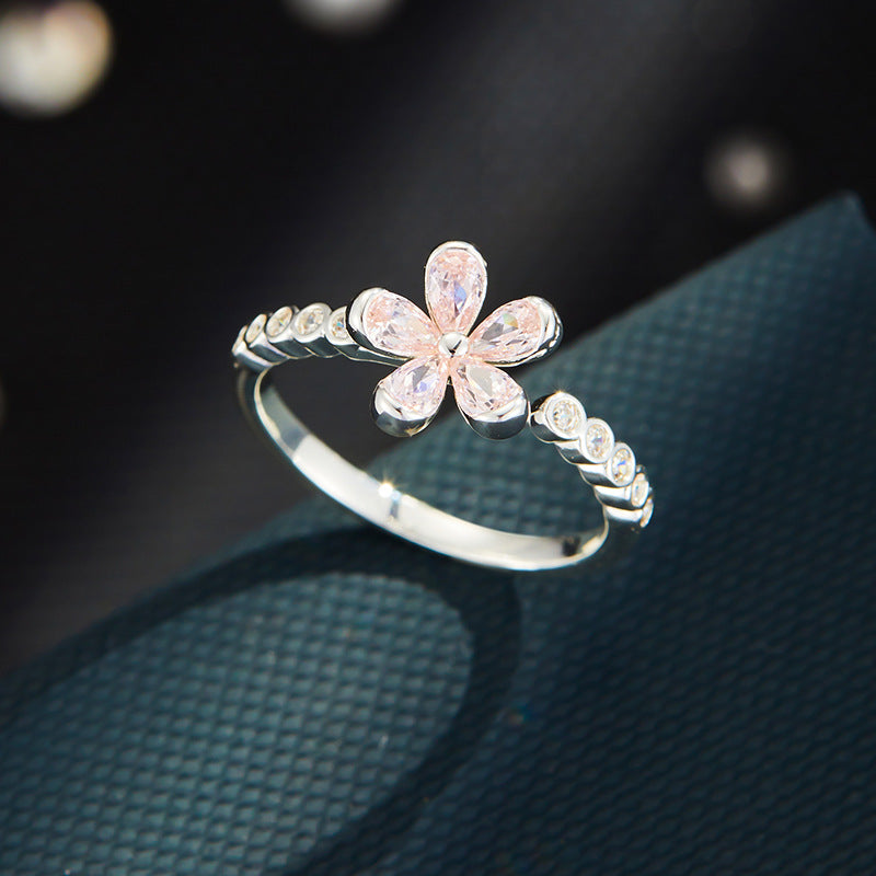 Margarita Daisy Zircon Open Ring [WNWFMCI6]