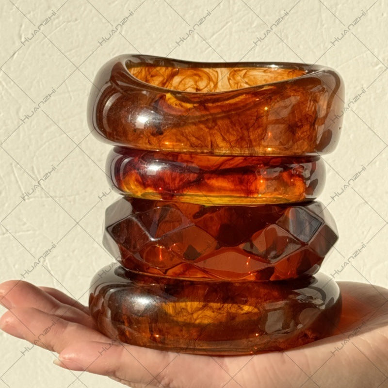 Marguerite Marbled Resin Bangle [FKQEHI2I]
