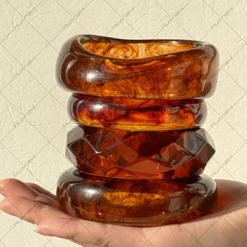 Marguerite Marbled Resin Bangle [FKQEHI2I]