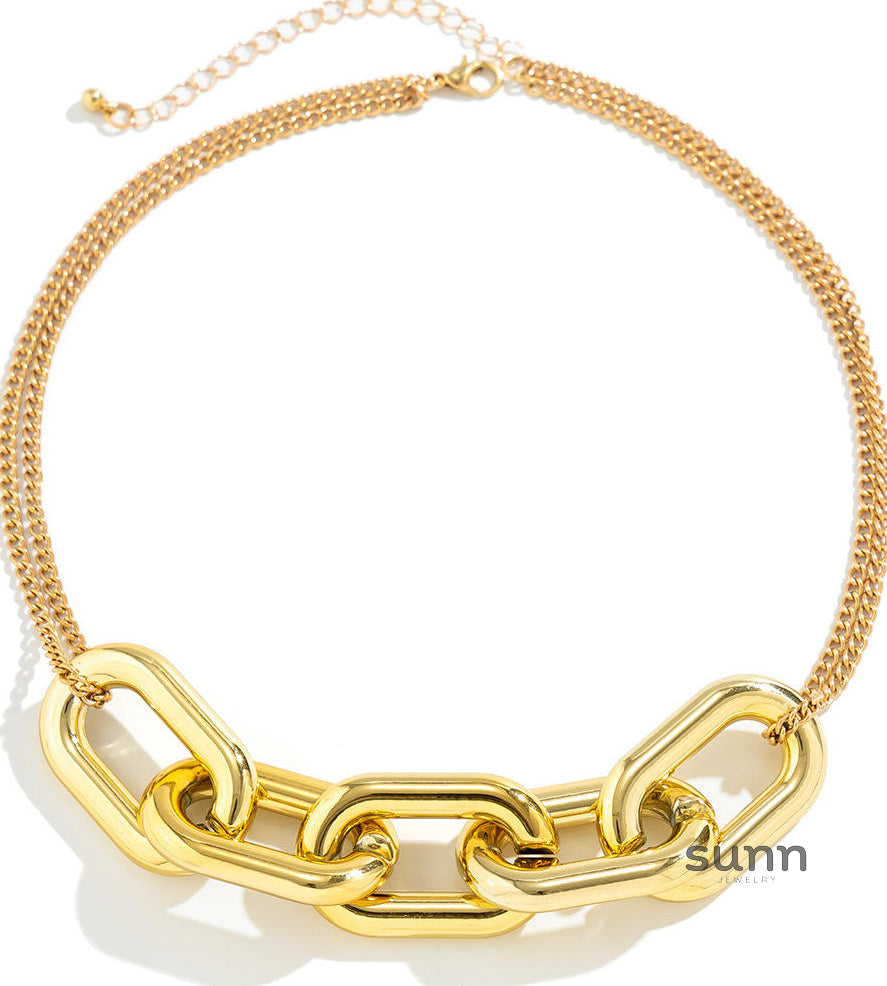 Mariajose Statement Chain Necklace [13LN5GS1]