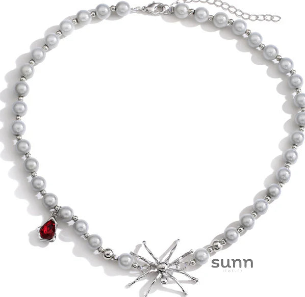 Maribella Chunky Chain Spider Necklace