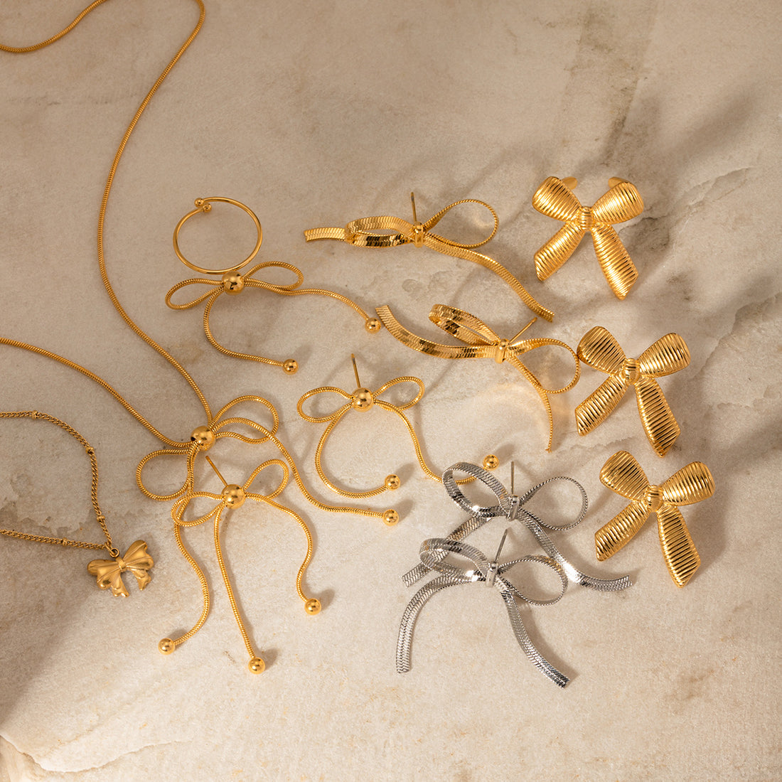 Mariely Butterfly Bow Earrings [9BHYD5OU]