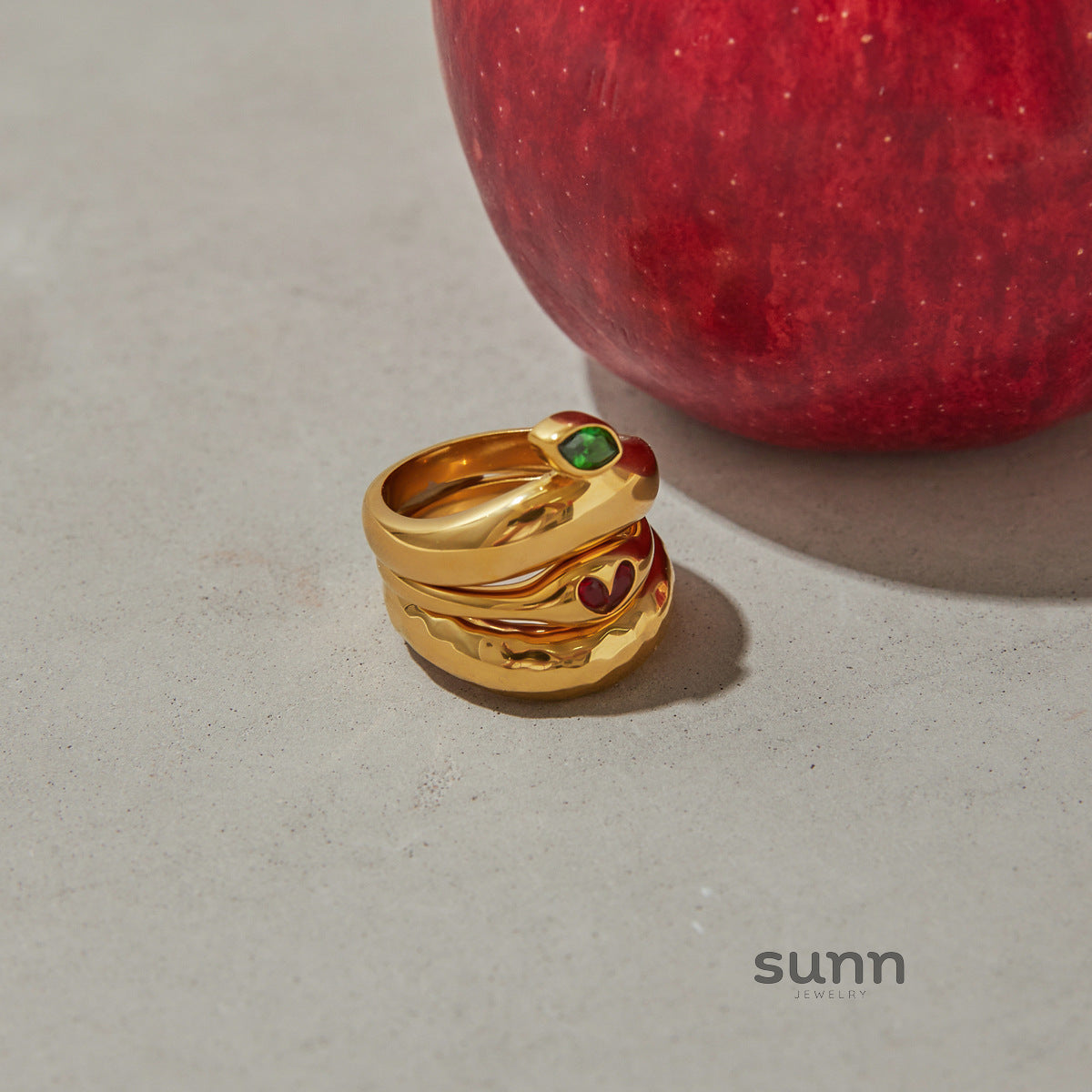 Mariska Zircon Apple Ring [KHJ9220J]