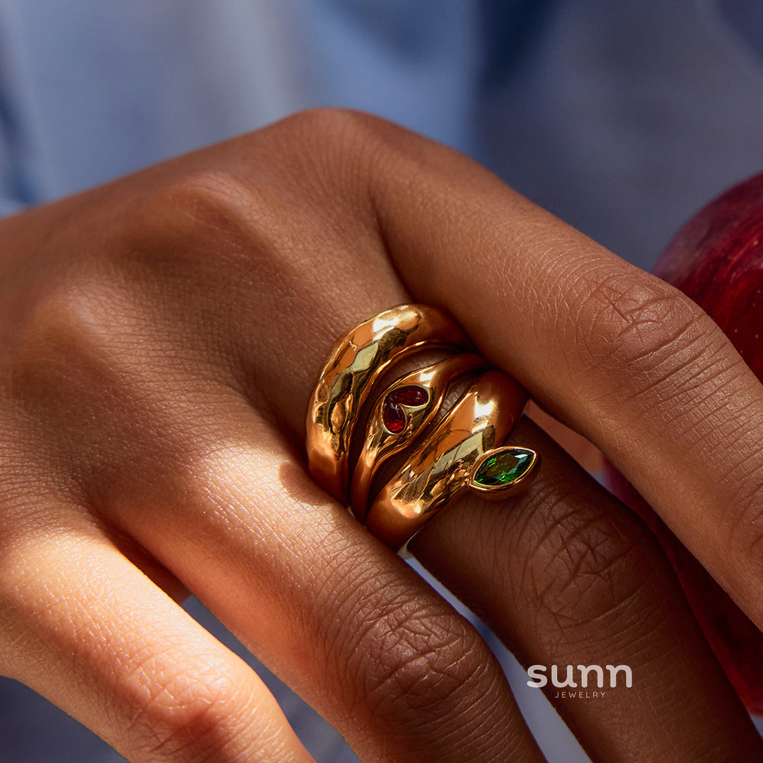 Mariska Zircon Apple Ring [IY8OKO64]
