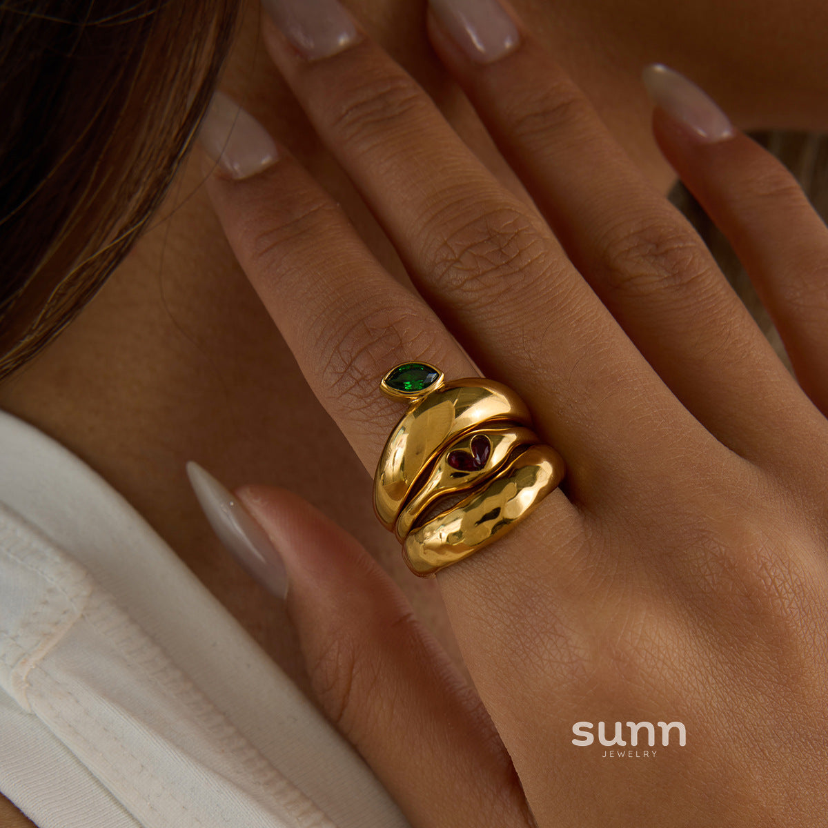 Mariska Zircon Apple Ring [UWDDDOX5]