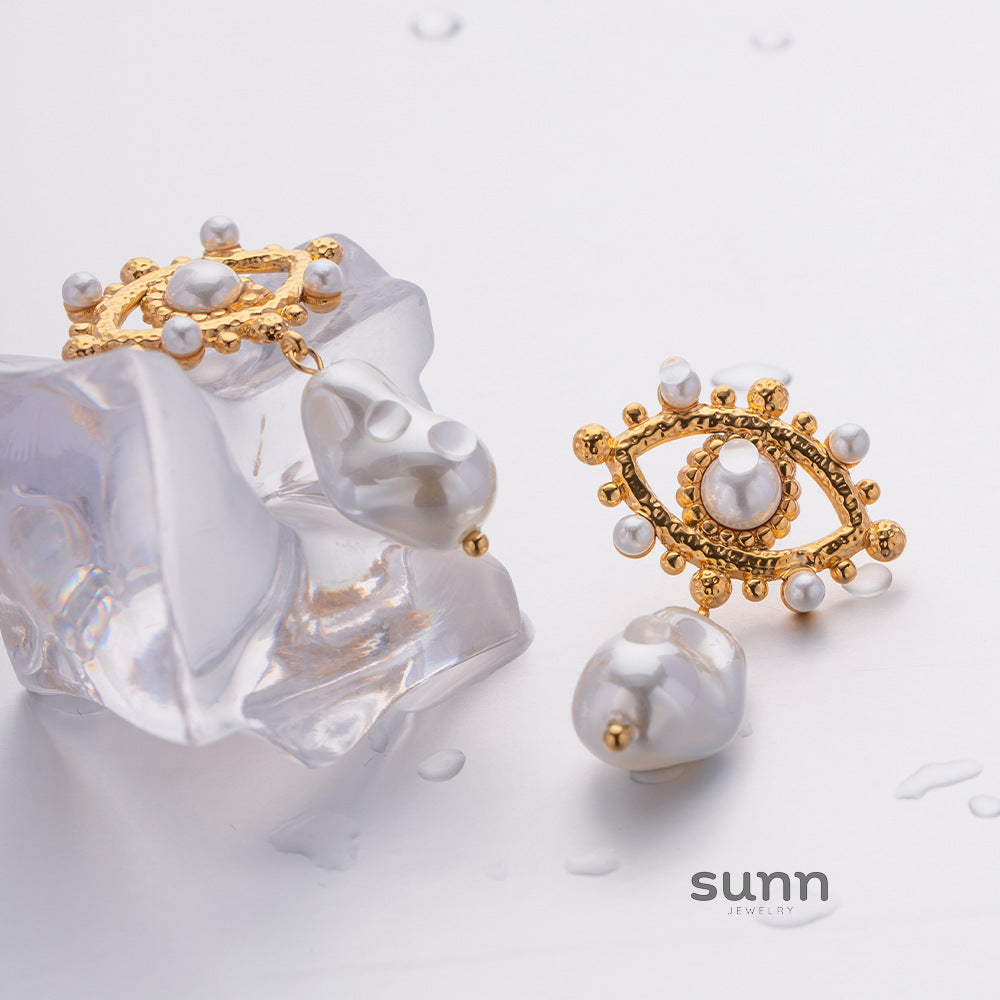 Mariska Zircon Devil's Eye Earrings [ILBQNQVH]