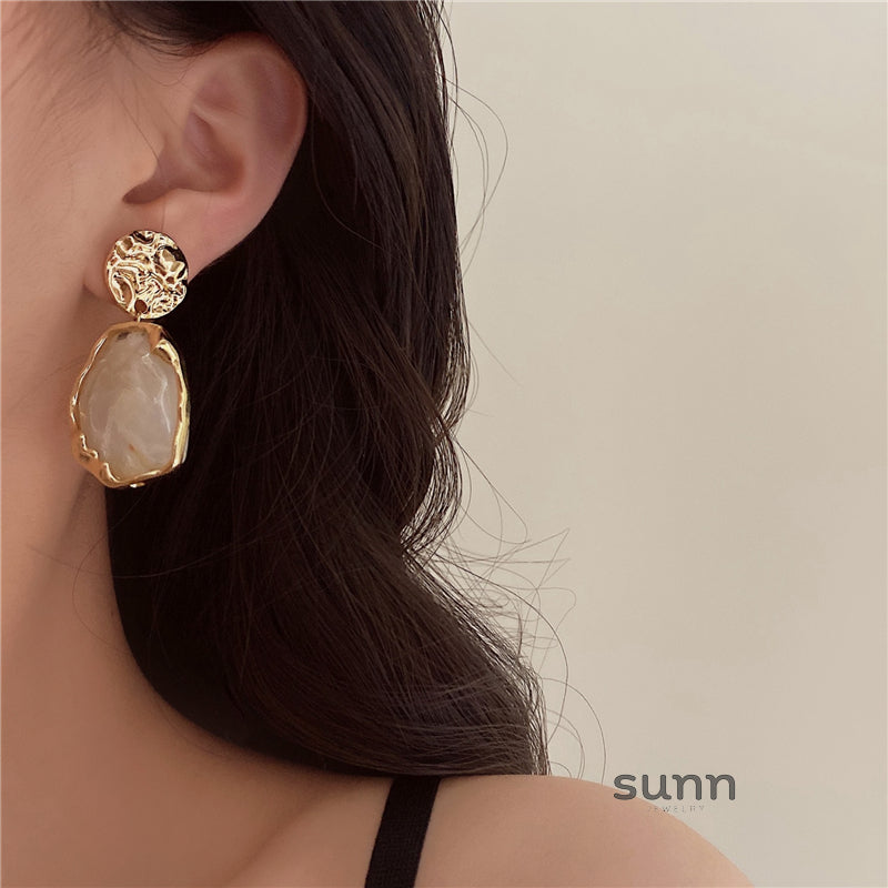 Marisol Gold Statement Earrings [7FF49DIO]