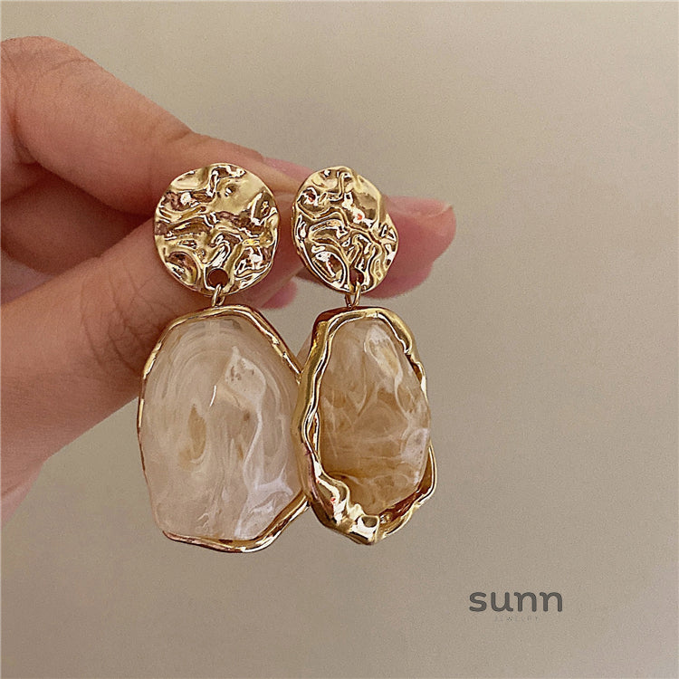 Marisol Gold Statement Earrings [02CBXRJ9]