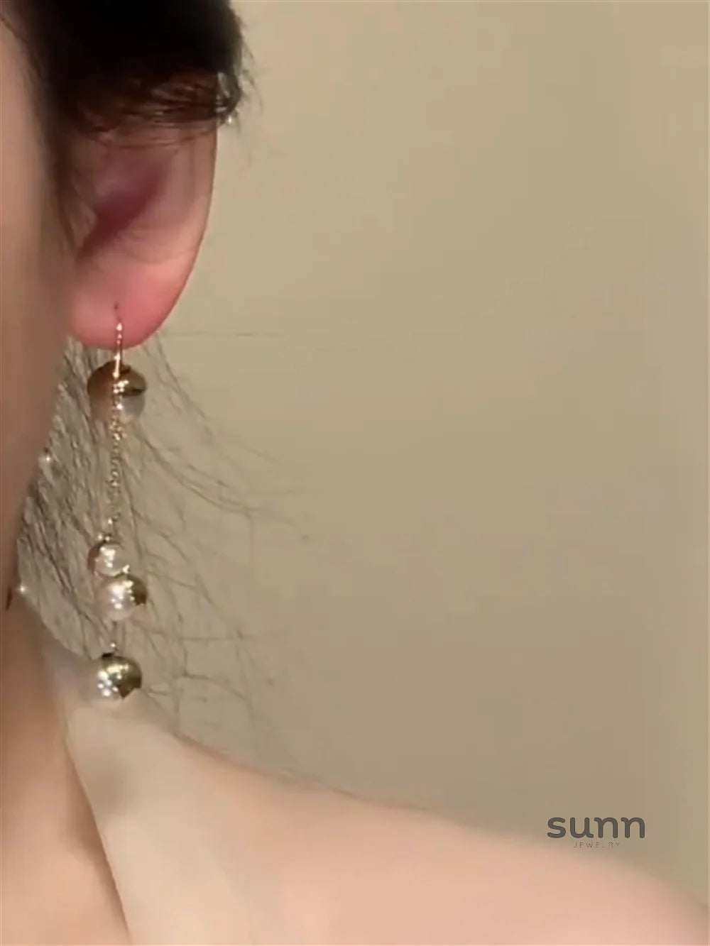 Mariya Pearl Tassel Earrings