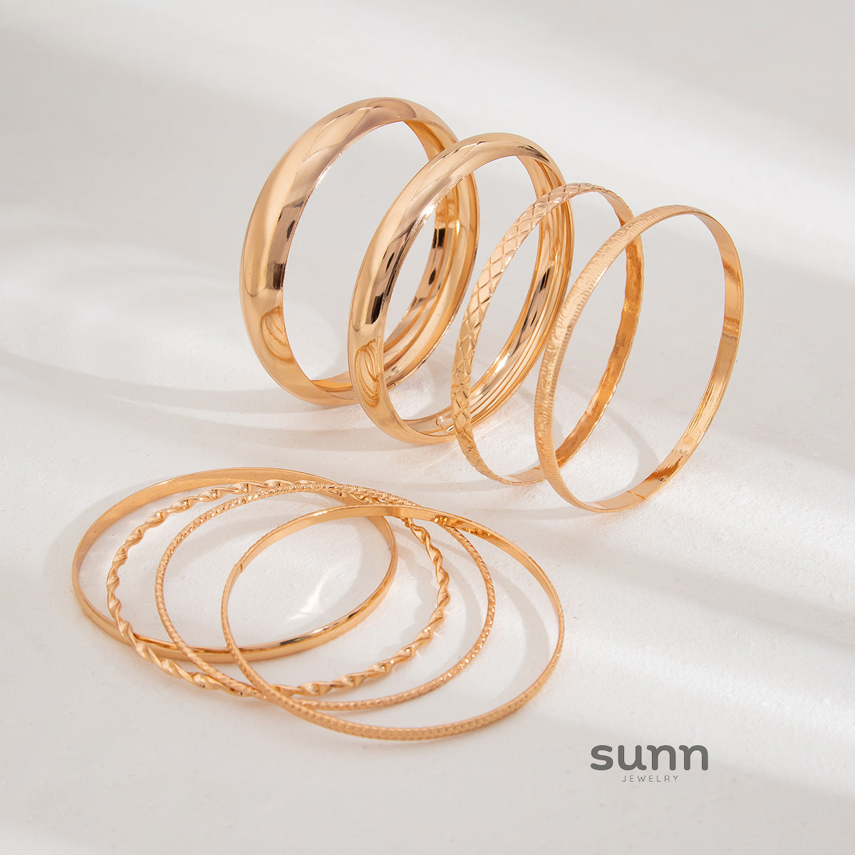 Mariyah Geometric Twist Cuff Set [UQNQVG2K]